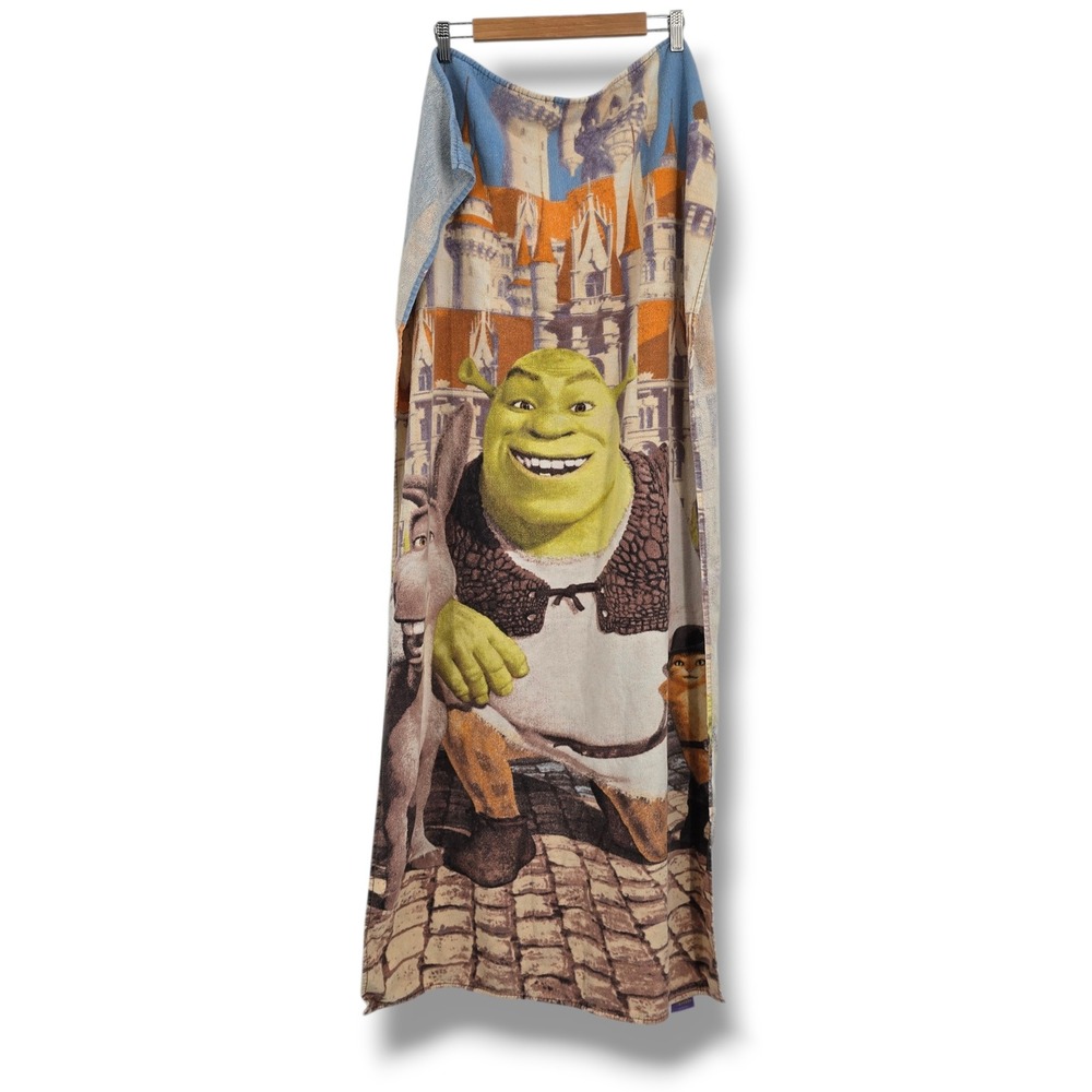 DreamWorks Shrek the‎ Third Beach Towel Shrek Donkey Puss in Boots Vintage 2006